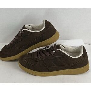 Cushionaire Bettina‎ Womens Brown Vegan Suede Fashion Sneaker Size 7W NWOT